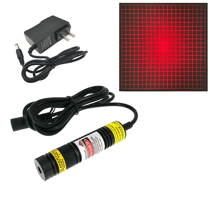650nm 50~100mW Red Laser Grating Module 20*20 Grid Scanning Light Source